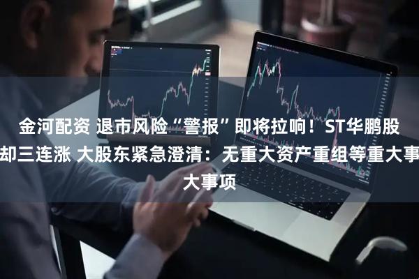 金河配资 退市风险“警报”即将拉响！ST华鹏股价却三连涨 大股东紧急澄清：无重大资产重组等重大事项